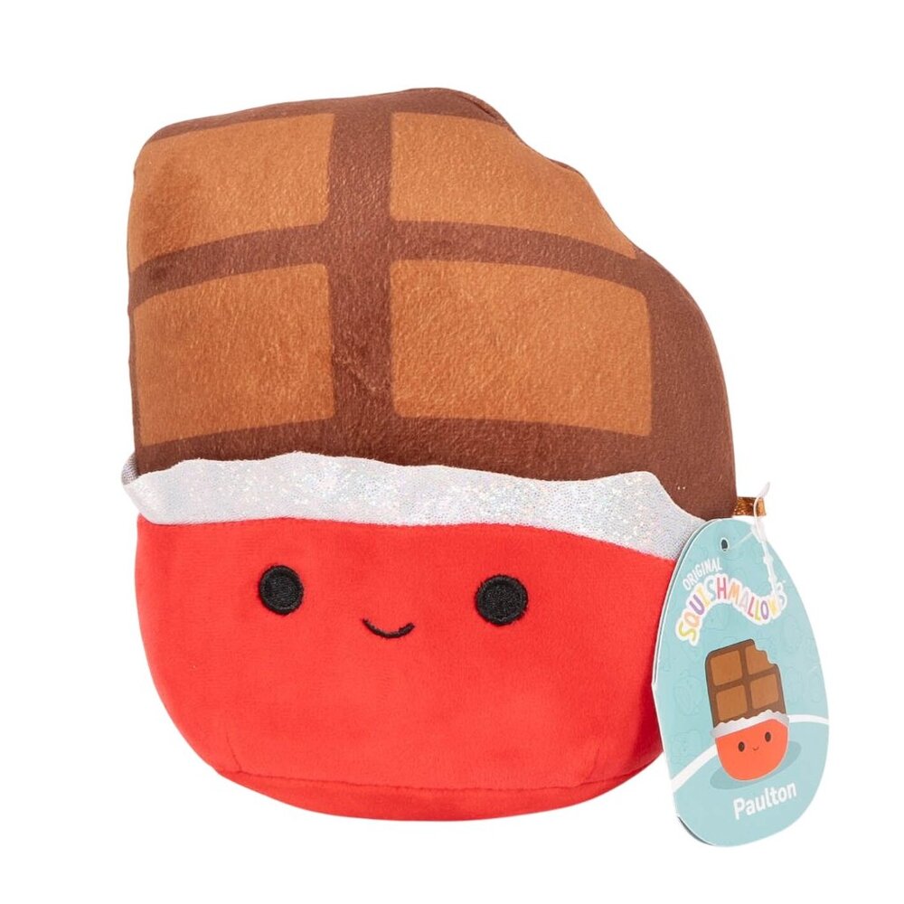 Squishmallows Paulton Chocolate Bar Plush 7" TAG Sweet Spicy Collectible Stuffed